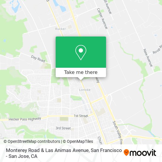 Mapa de Monterey Road & Las Animas Avenue