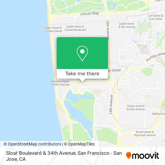 Mapa de Sloat Boulevard & 34th Avenue