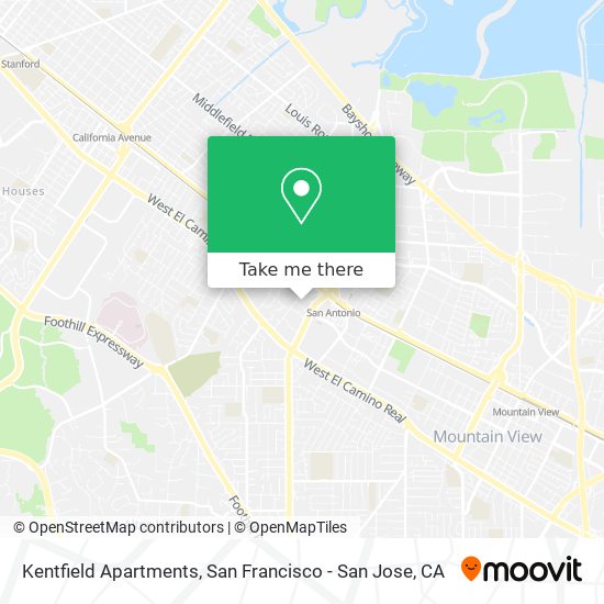 Mapa de Kentfield Apartments