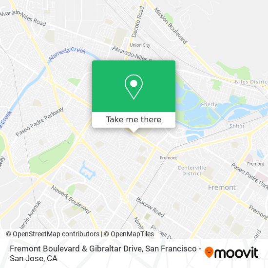 Mapa de Fremont Boulevard & Gibraltar Drive