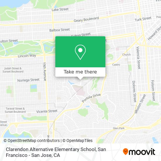 Mapa de Clarendon Alternative Elementary School