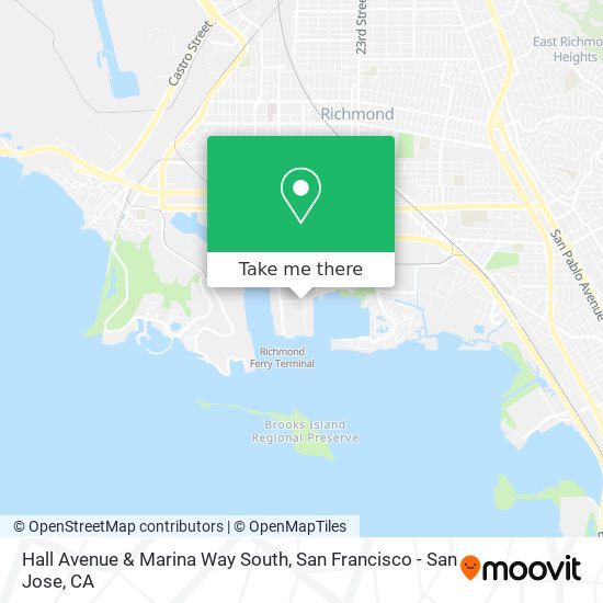 Mapa de Hall Avenue & Marina Way South