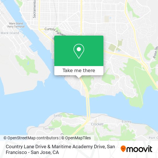 Mapa de Country Lane Drive & Maritime Academy Drive