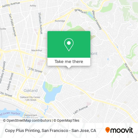 Copy Plus Printing map