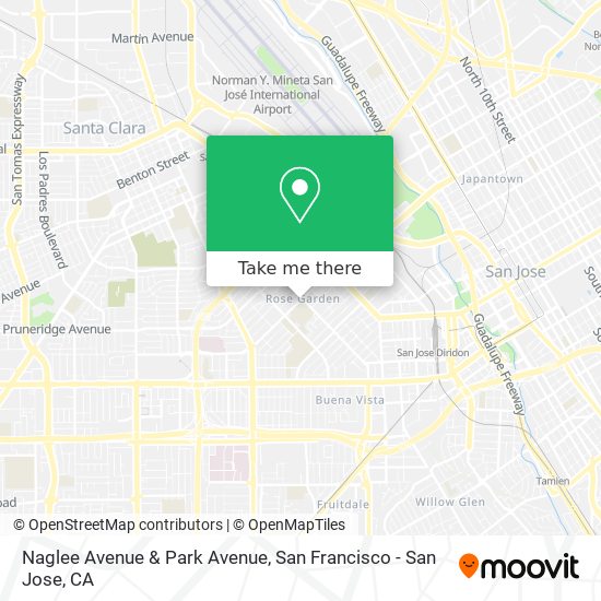 Naglee Avenue & Park Avenue map