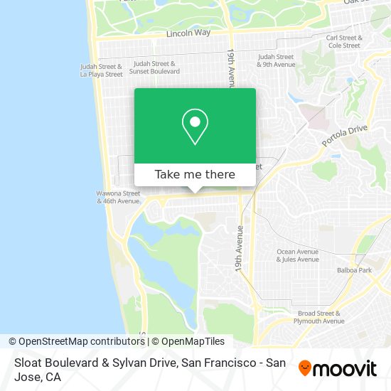 Mapa de Sloat Boulevard & Sylvan Drive