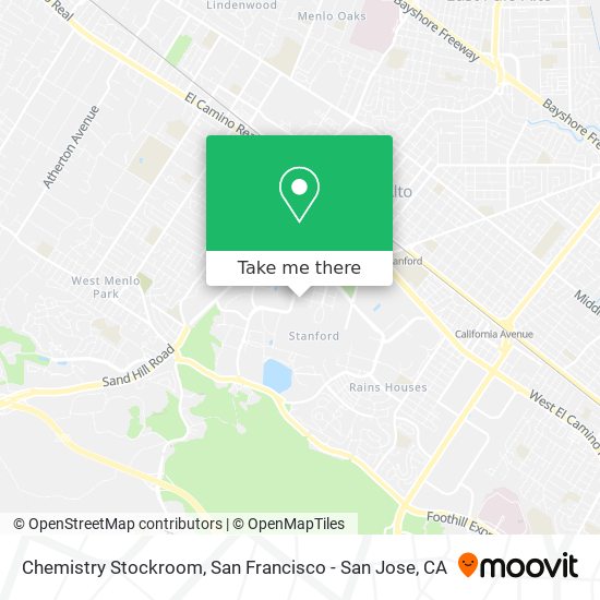 Chemistry Stockroom map