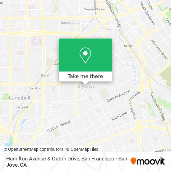 Hamilton Avenue & Gaton Drive map