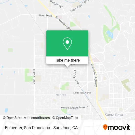 Epicenter map