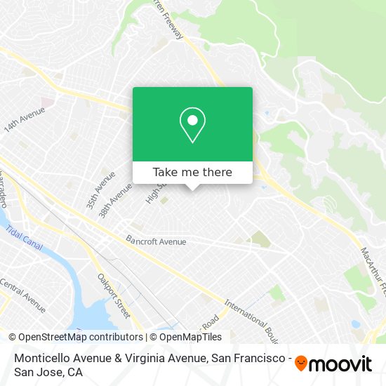 Mapa de Monticello Avenue & Virginia Avenue