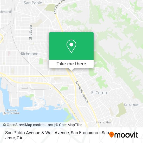 Mapa de San Pablo Avenue & Wall Avenue
