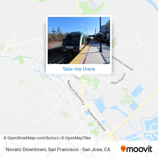 Mapa de Novato Downtown