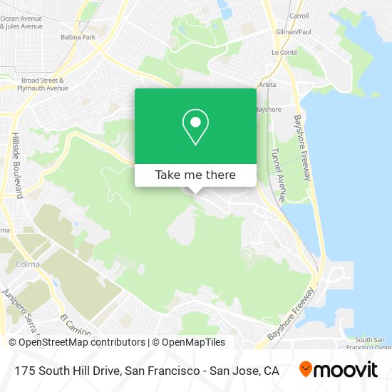 175 South Hill Drive map