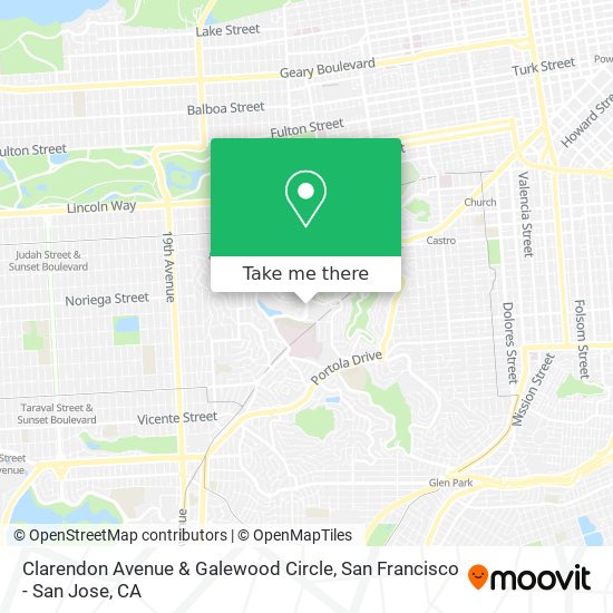 Mapa de Clarendon Avenue & Galewood Circle