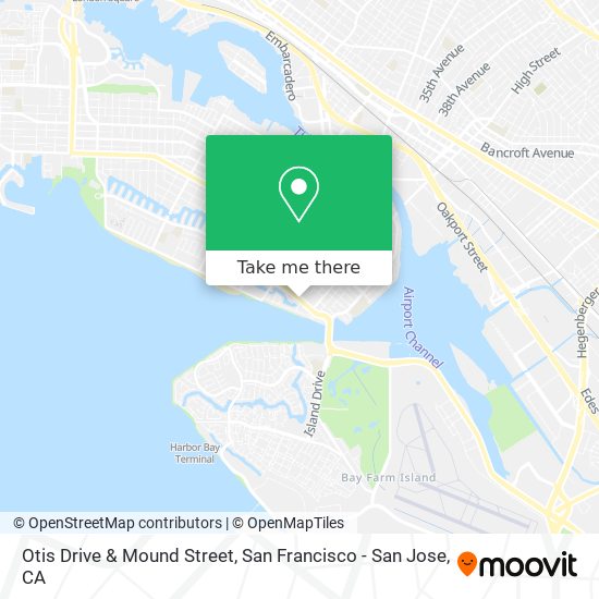 Otis Drive & Mound Street map