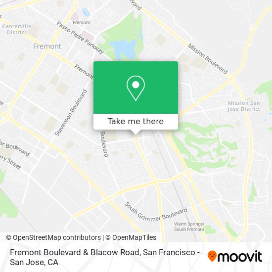 Mapa de Fremont Boulevard & Blacow Road