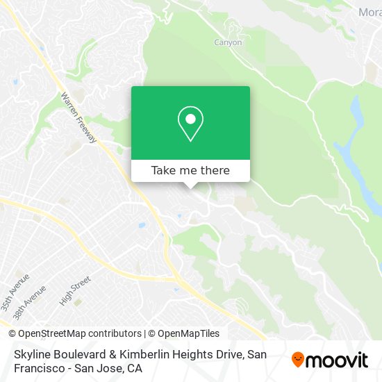 Skyline Boulevard & Kimberlin Heights Drive map