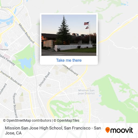 Mission San Jose High School map