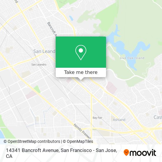 14341 Bancroft Avenue map