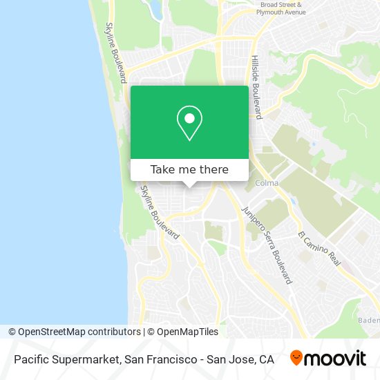 Pacific Supermarket map