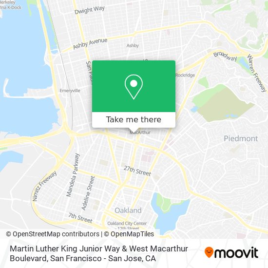 Mapa de Martin Luther King Junior Way & West Macarthur Boulevard