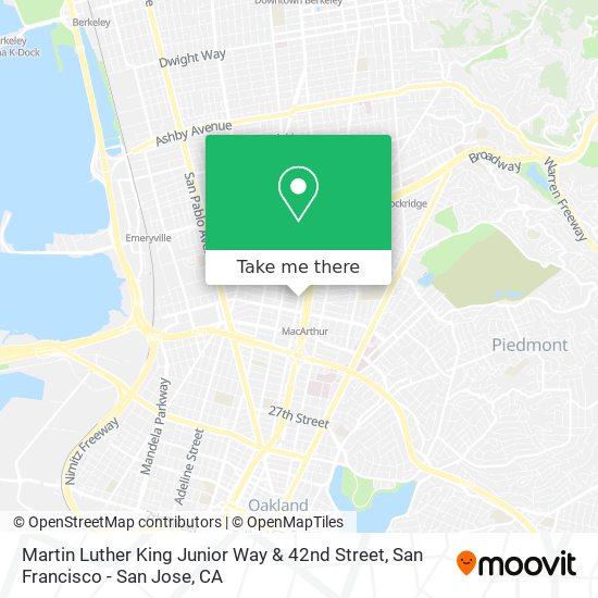 Mapa de Martin Luther King Junior Way & 42nd Street