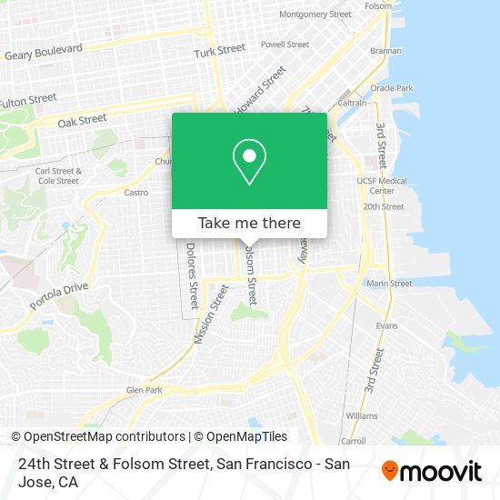 24th Street & Folsom Street map