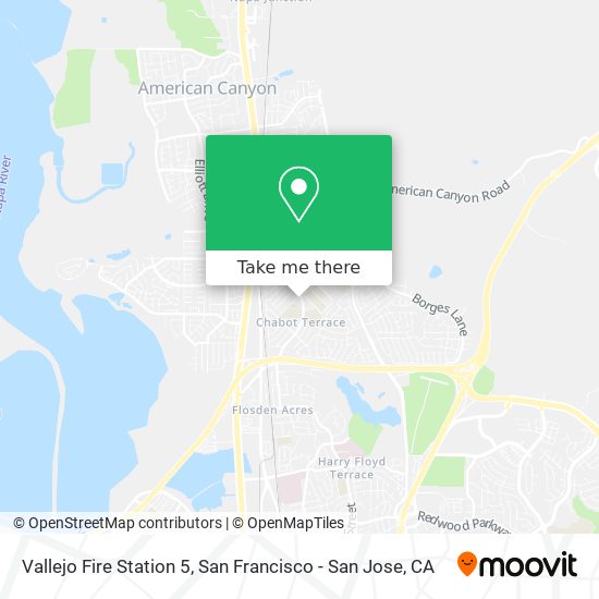 Vallejo Fire Station 5 map