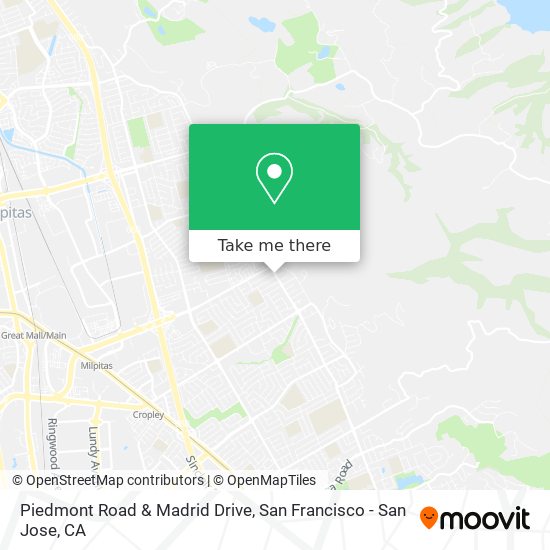 Mapa de Piedmont Road & Madrid Drive