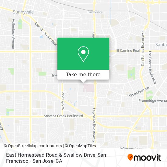 East Homestead Road & Swallow Drive map