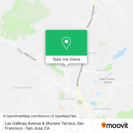 Las Gallinas Avenue & Skyview Terrace map