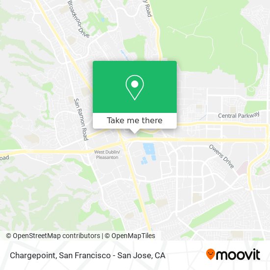 Mapa de Chargepoint