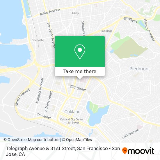 Mapa de Telegraph Avenue & 31st Street