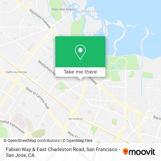 Mapa de Fabian Way & East Charleston Road