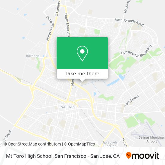 Mt Toro High School map