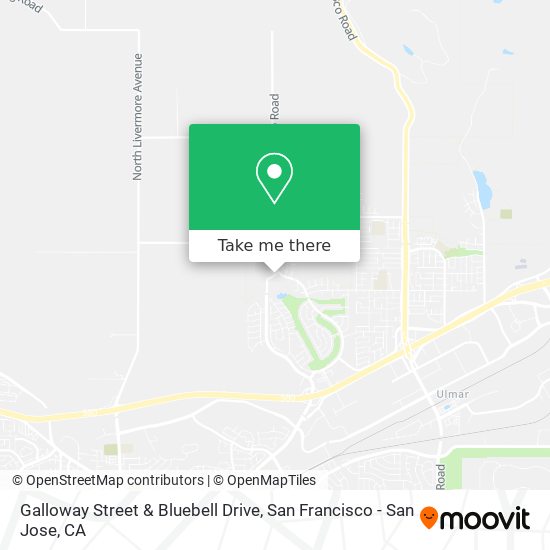 Galloway Street & Bluebell Drive map