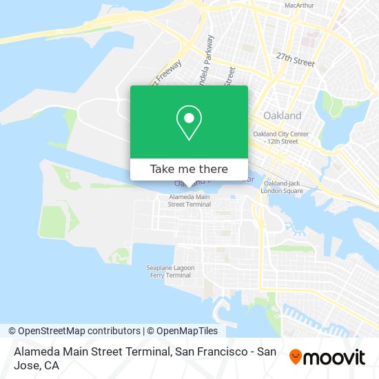 Alameda Main Street Terminal map