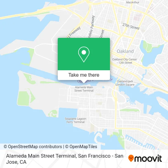 Mapa de Alameda Main Street Terminal