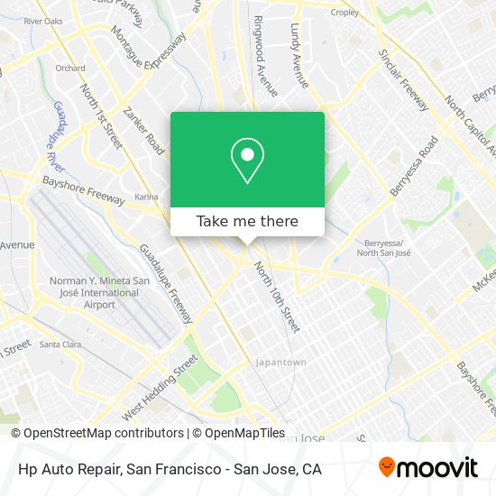 Hp Auto Repair map