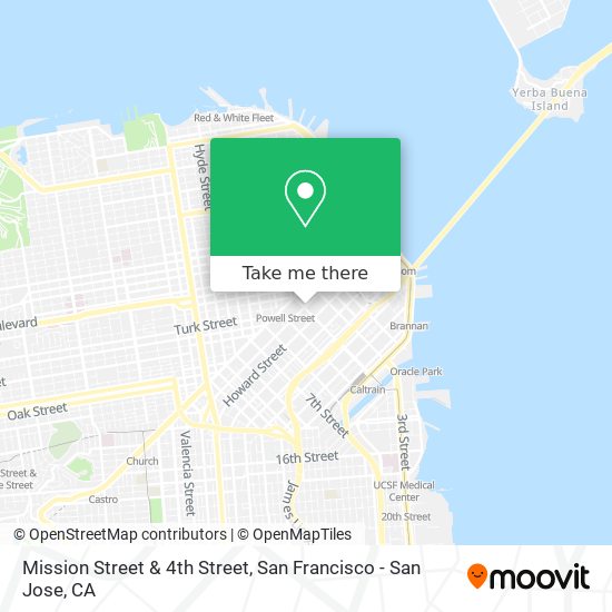 Mapa de Mission Street & 4th Street