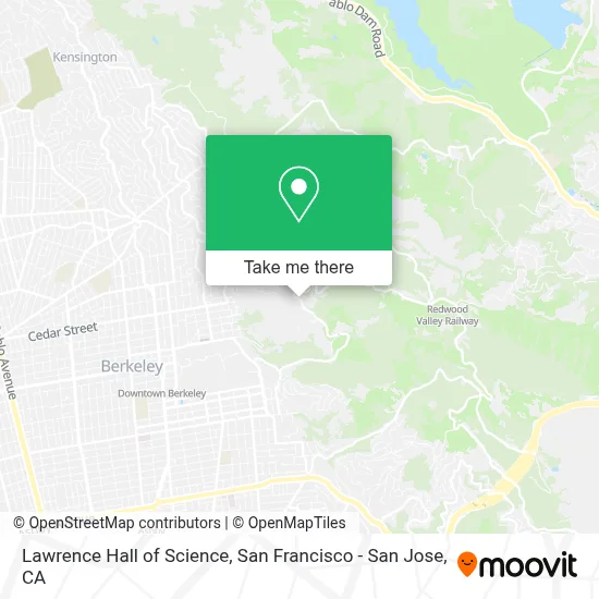 Lawrence Hall of Science map