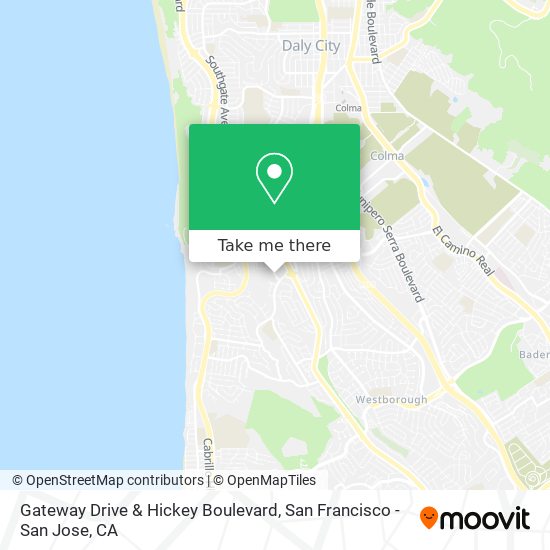 Mapa de Gateway Drive & Hickey Boulevard