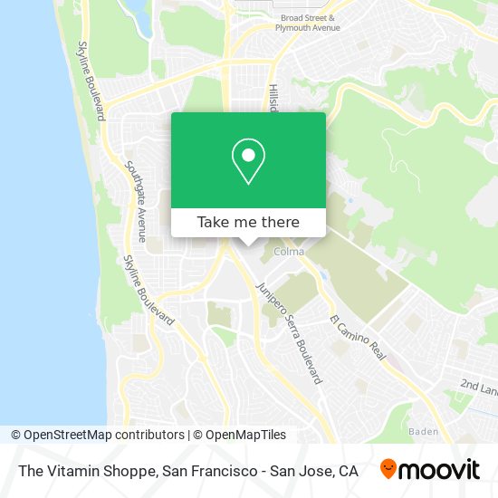 Mapa de The Vitamin Shoppe