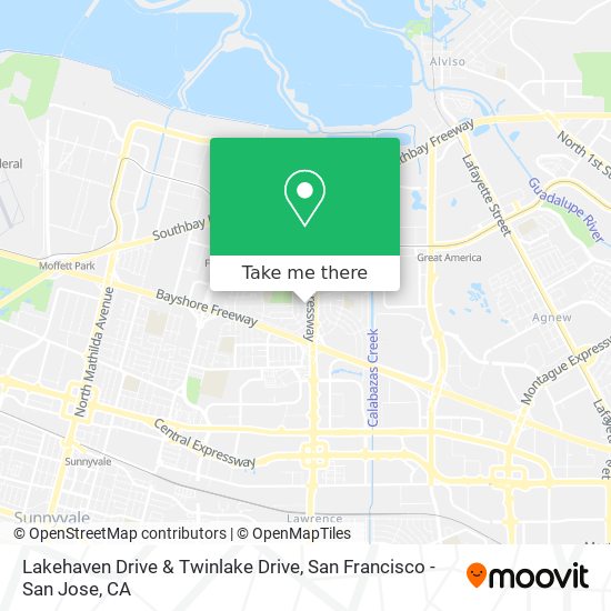 Mapa de Lakehaven Drive & Twinlake Drive