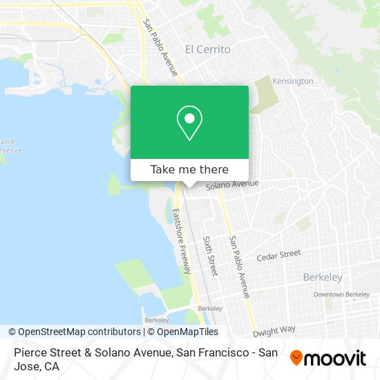 Mapa de Pierce Street & Solano Avenue
