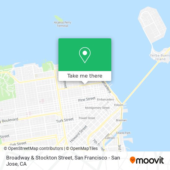 Mapa de Broadway & Stockton Street