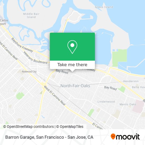 Barron Garage map