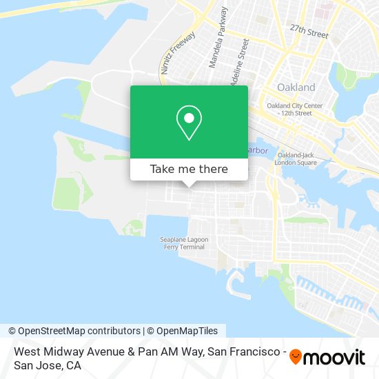 Mapa de West Midway Avenue & Pan AM Way