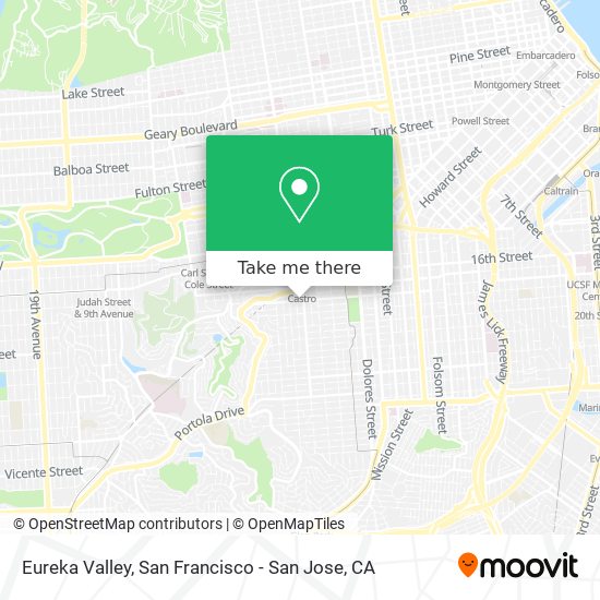 Mapa de Eureka Valley