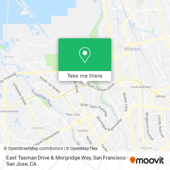 East Tasman Drive & Morgridge Way map